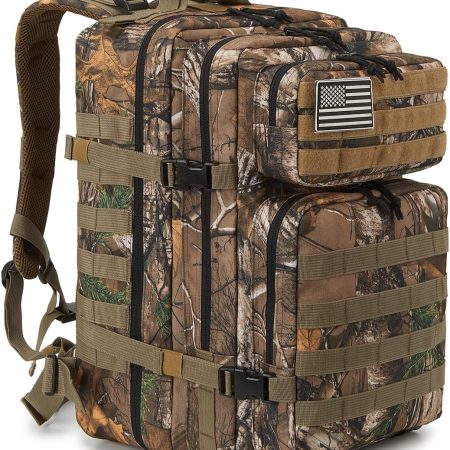 45L Military Tactical Backpacks  Army Assault Pack 3 Day Bug Out Bag Hiking Treeking Rucksack…